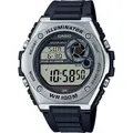 Produktbild: Casio Digitaluhr MWD-100H-1AVEF Armbanduhr - Schwarz/Silber