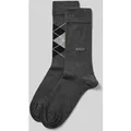 Produktbild: JOOP! Collection Socken mit geripptem Abschluss im 2er-Pack in Anthrazit Melange, Größe 43-46