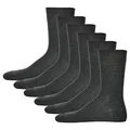 Produktbild: Hudson 6 Paar Herren Socken, Relax Cotton Strumpf, ohne Gummifäden (6x 1 Paar) (Grau (0550), 43-44 (6 Paar))