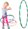 Produktbild: Bunter Kinder Hula Hoop für kleine Profis, Ø70cm, Grün-Weiss