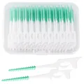 Produktbild: Zahnzwischenraumbürsten - 100 Stück, weiche Silikon Interdentalbürsten
