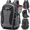 Produktbild: 40L Männer im Freien Rucksack Wasserdicht, Laptop Herren Schulrucksack Großer Business Notebook Backpack für Arbeit Reisen Männer Jungen Schwarz Retoo