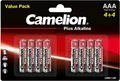 Produktbild: Camelion Plus Alkaline Batterien Micro AAA LR03, 8 Stück