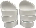 Produktbild: Futter- und Wassernapf  Kunststoff Oval Weiss 11x7,5x3,5cm Vögel (8Stück Pack)