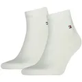 Produktbild: TOMMY HILFIGER Herren Quarter Socken, Vorteilspack - Sneaker, Unifarben, 39-49 Weiß 39-42 4er Pack (2x2P)