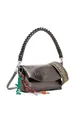 Produktbild: Desigual Schultertasche Umhängetasche Half Logo Trokel Shoulder Bag Brushed Silver bronze