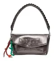 Produktbild: Desigual Half Logo Trokel Shoulder Bag Schultertasche Brushed Silver bronze Neu
