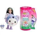 Produktbild: BARBIE Cutie Reveal Puppe - Chelsea-Puppe mit 6 Überraschungen und Farbwechselspaß, Hasen in Koala-Plüschkostüm, Fleece-Jacke mit modischem Muster, für Kinder ab 3 Jahren, HRK31