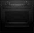 Produktbild: Bosch HBA510BA3 Serie 2 EEK: A Einbaubackofen, 71 L, 60 cm breit, 3D-Heißluft, Drehwähler, schwarz