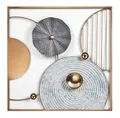 Produktbild: Kobolo Wandbild Metallbild Wanddeko DALIO aus Metall 50x2,5x50 cm