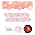 Produktbild: 2 X Rosen Lichterkette, 20er Led Lichterkette Batterie, Hochzeit, Verlobung & Valentinstag, Warmweiß, Deko, Rosa
