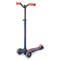 Produktbild: Micro Scooter maxi micro deluxe pro LED navy red