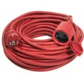 Produktbild: as-Schwabe Verlängerungskabel 60264, für außen IP44, Schutzkontakt, Kabeltyp H05RR-F aus Gummi, rot, 25 m