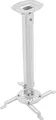 Produktbild: deleyCON Universal Beamerhalterung Deckenhalterung +-15° Neigbar - 360° Drehbar - bis 13,5Kg - Höhenverstellbar 545mm-900mm - Kabelführung - Weiß