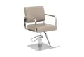 Produktbild: Physa Armlehnstuhl Friseurstuhl mit Fußstütze höhenverstellbar Barber-Stuhl 200 kg, Beige, Silbern