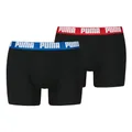 Produktbild: PUMA Herren Boxer Boxershorts Shorts Unterhosen Comfort Stretch 10er Pack, Wäschegröße:XL, Artikel:-008 Black/Blue/red