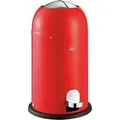 Produktbild: Wesco Mülleimer Kickmaster Junior, Abfallsammler, Tretabfallsammler, Stahlblech, Rot, 12 L, 180312-02 - Rot