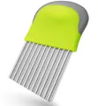 Produktbild: Villkin Wellenschneider – Edelstahl Riffelmesser für Gemüse & Obst | Ergonomischer Griff | Spülmaschinenfest | Perfekt für kreative Schnitte