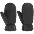 Produktbild: Lipodo Fäustlinge mit Teddyfutter Damen/Herren - Leicht Gummierte Innenseite - Damenhandschuhe - Herrenhandschuhe - Gefütterte Handschuhe Herbst/Winter - Fausthandschuhe schwarz M