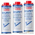 Produktbild: 3x 1 L LITER LIQUI MOLY SEILFETT-SPRAY HAFTSCHMIERSTOFF DRAHTSEILFETT 50041773