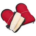 Produktbild: Lammfell Handwärmer von WERNER CHRIST BABY – GLOVY Handschuhe sind der ideale Kinderwagen-Muff aus medizinischem Fell, warmer universaler und wasserabweisender Handmuff, in Chili Red (Rot)