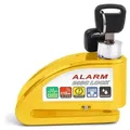 Produktbild: Antivol Scheibenbremse Alarm 110db Tourtecs Motorrad Diebstahlschutz Gelb