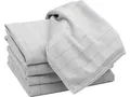 Produktbild: ZOLLNER 5er Set Microfaser Gläsertücher, Fenstertücher, 40x60 cm, grau