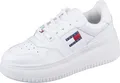 Produktbild: Tommy Hilfiger Jeans Weiße Leder -Basketball -Turnschuhe mit Plattformsohle – 41