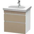 Produktbild: Duravit DuraStyle Waschtisch-Unterschrank DS648307518 60 x 45,3 cm, leinen/weiß matt, 2 Schubkästen, wandhängend