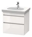Produktbild: Duravit DuraStyle Waschtischunterbau wandhängend 2 Schubkästen 600 x 453 x 610 mm Weiß Matt/Leinen - DS648307518
