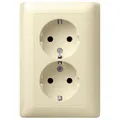 Produktbild: Gira Schuko-Doppelst.ds. cws-gl 078001 Steckdosen Schuko-Doppelst.ds.