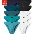 Produktbild: H.I.S Slip »Herren Minislip« Packung, 10 Stk. in Baumwoll-Mix, Gr. 3 (XS) - 10 Stk., hellblau, hellpetrol, petrol, dunkelpetrol, navy, weiß, schwarz, , 93746535-3 10 Stk.