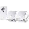 Produktbild: Devolo Powerline Magic 1 WiFi mini Multiroom Kit, 3 Adapter, bis 1200 MBit/s, mit Steckdose und WLAN