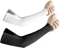 Produktbild: 2 Paar Armsleeve, Kühlung UV-Schutz Ärmlinge, Arm Sleeves Tattoo Cover für Fr...