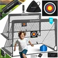 Produktbild: KESSER® Fußballtor Kinder Pop-Up 2er Set Fußball-Tore Faltbar mit Glasfaserstangen & hochwertigen Tornetzen für Indoor, Outdoor & Garten Anthrazit