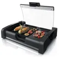Produktbild: Arendo Gourmet Tischgrill mit Glasabdeckung Elektrogrill 1650W