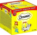 Produktbild: Dreamies Katzensnacks Katzenleckerli Huhn–, Käse– und Lachsgeschmack 12x60g