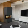 Produktbild: NBC Easy Box 7 kW Kaminbausatz Ø160 Schwarz – Kamineinsatz, Komplettset, Bausatz