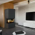 Produktbild: Kaminbausätze Kamineinsatz schwarz aus Stahl 3-Seitig NBC mit 7 kW Leistung