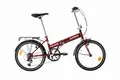 Produktbild: Multibrand PROBIKE Folding 20 Zoll Klapprad, Faltrad, 6 Gang, Herren-Fahrrad & Jungen-Fahrrad, Schutzbleche, geeignet ab 155 cm - 185 cm (Rot-Weiss)