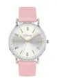 Produktbild: s.Oliver 2038366 Damenuhr Armbanduhr Silikonarmband rosa silber, Kristallsteine