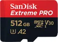 Produktbild: SanDisk Extreme PRO microSDXC Speicherkarte 512GB mit SD-Adapter