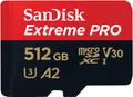 Produktbild: SanDisk microSDXC 512GB Extreme PRO + Rescue PRO Deluxe + SD-Adapter
