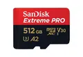 Produktbild: Sandisk SanDisk Extreme PRO 512 GB microSDXC, externer Speicher