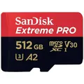Produktbild: SanDisk Extreme PRO microSDXC-Karte 512 GB Class 10, UHS-I, v30 Video Speed