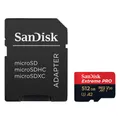 Produktbild: SanDisk Speicherkarte microSDXC-Card Extrem PRO 512 GB