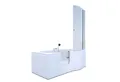 Produktbild: AcquaVapore Komplettdusche Seniorendusche Sitzwanne Tür S12D-EH-L-ALL 170x85cm, Sicherheitsglas ESG, inklusive Duschwanne