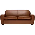 Produktbild: Vintage-Ledersofa braun 3-Sitzer CLUB