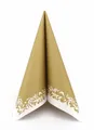 Produktbild: APARTina Airlaid Servietten 50 Stück, stoffähnliche Serviette - ROMANTIQUE, 40 x 40 cm 1/4-Falz, hochwertig & stoffähnlich, goldene Hochzeit, Geburtstag (Gold, 40 x 40 cm)