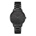 Produktbild: Armani Exchange Herren Quartz Armbanduhr, 42.00mm GehäusegröÃŸe mit schwarz analog Zifferblatt und schwarz Metallarmband Armband AX2701